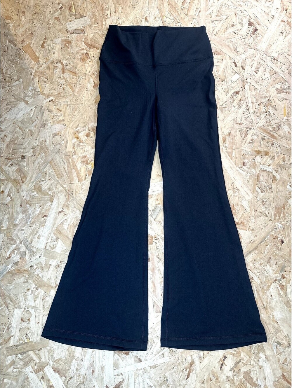 Yogalicious Lux Everyday 7/8 Flare Pants Womens XL Black High Rise Yoga Leggings